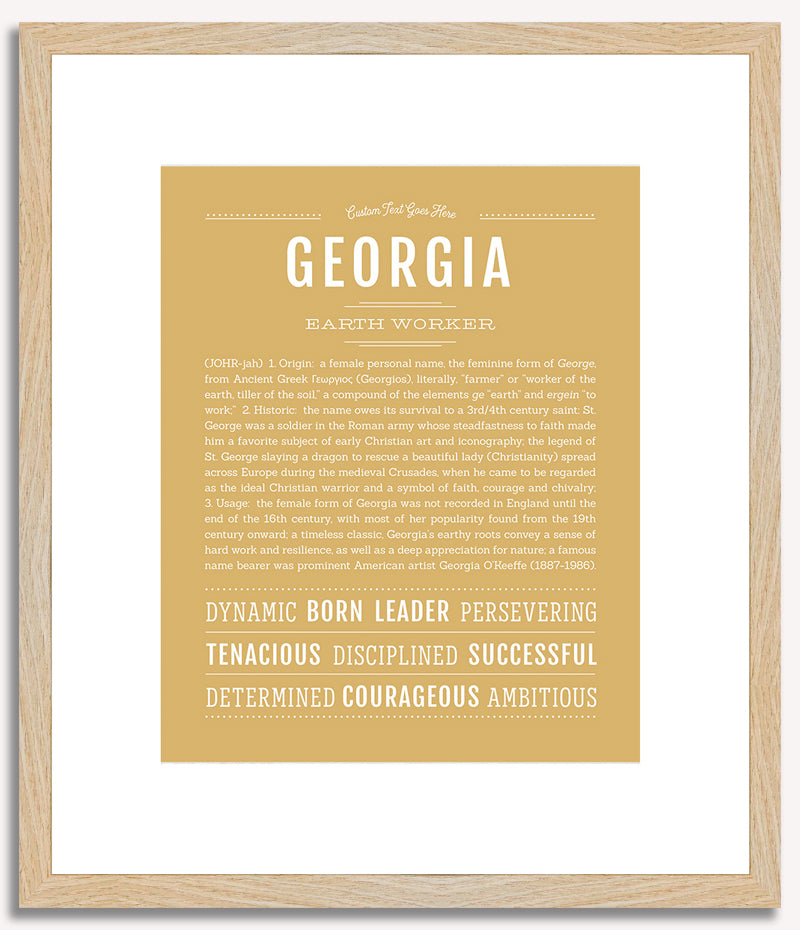 Georgia | Name Art Print