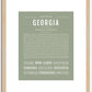 Georgia | Name Art Print