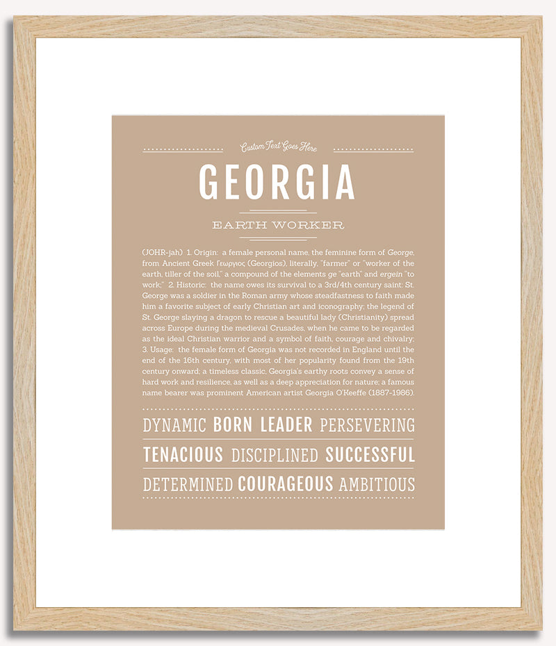 Georgia | Name Art Print