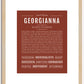 Georgianna | Name Art Print