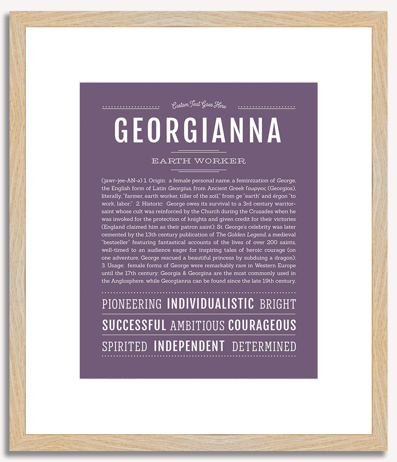 Georgianna | Name Art Print