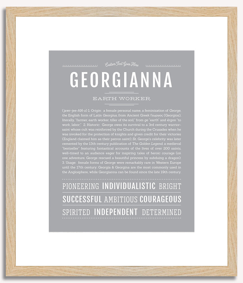 Georgianna | Name Art Print