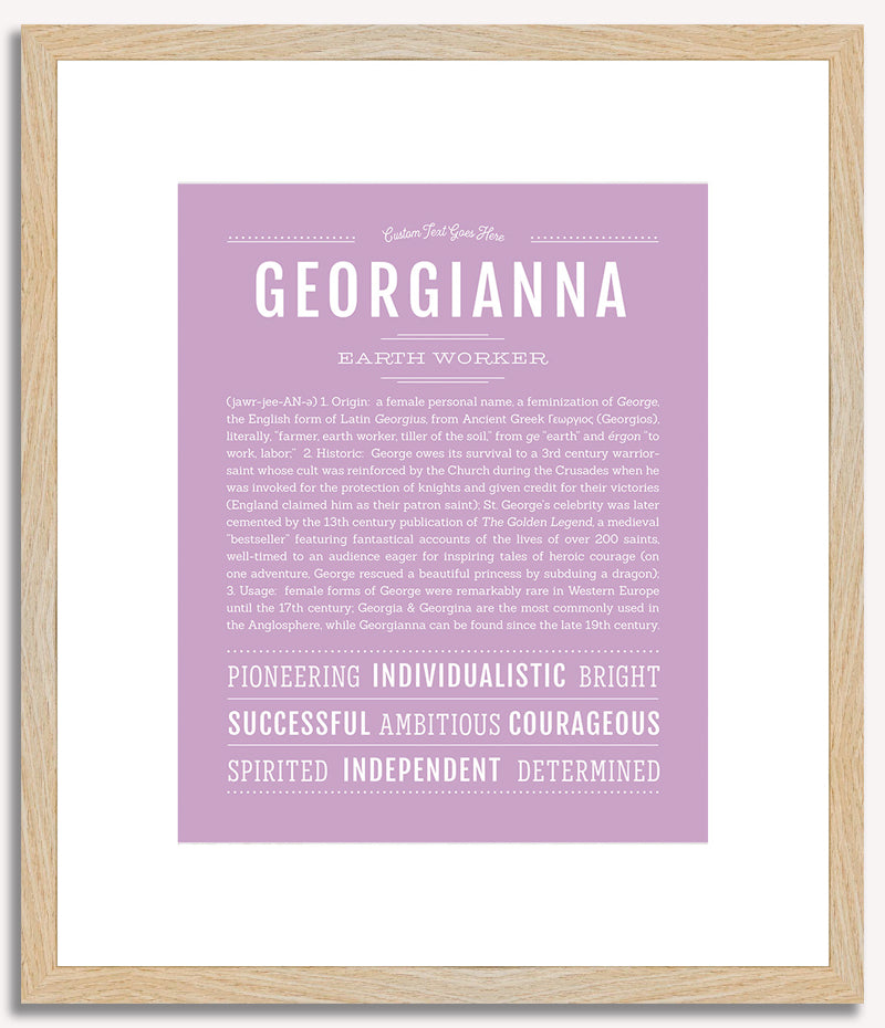 Georgianna | Name Art Print