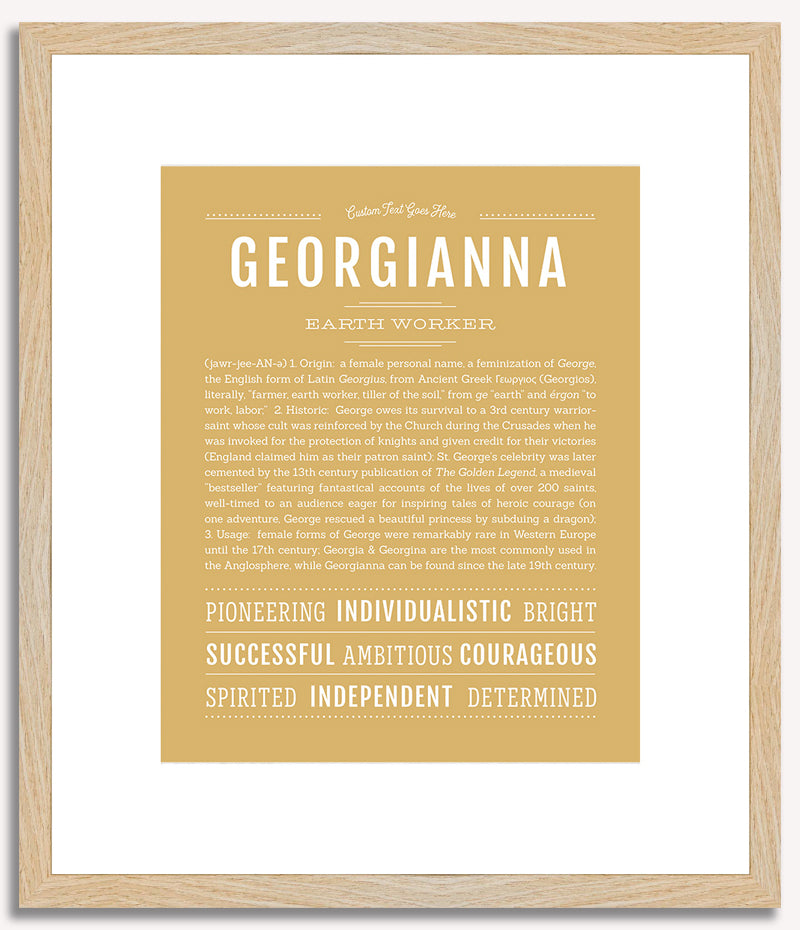 Georgianna | Name Art Print