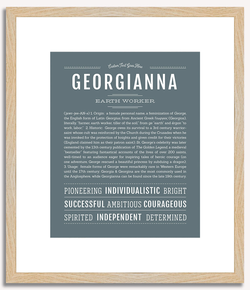 Georgianna | Name Art Print