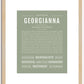 Georgianna | Name Art Print