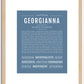 Georgianna | Name Art Print