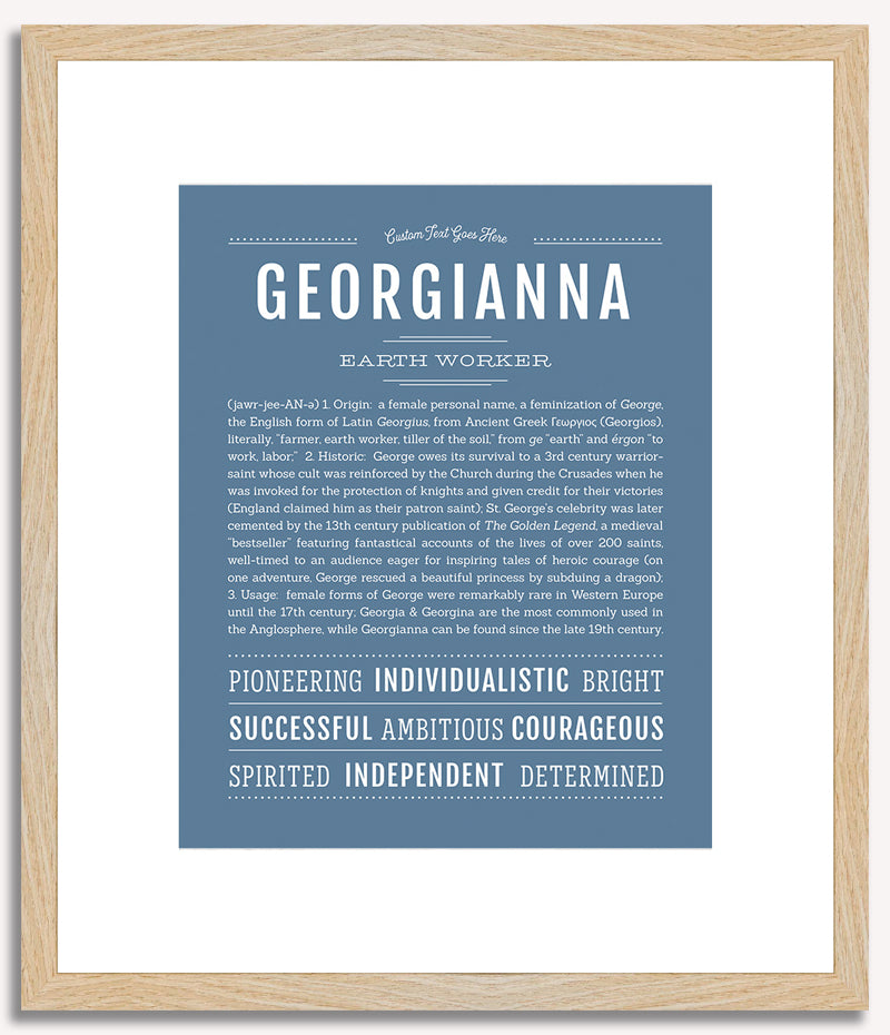 Georgianna | Name Art Print