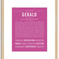 Gerald | Name Art Print