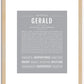 Gerald | Name Art Print