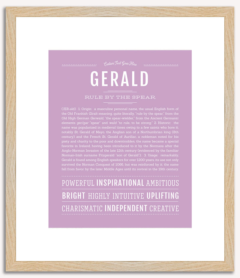 Gerald | Name Art Print