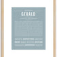 Gerald | Name Art Print