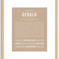 Gerald | Name Art Print