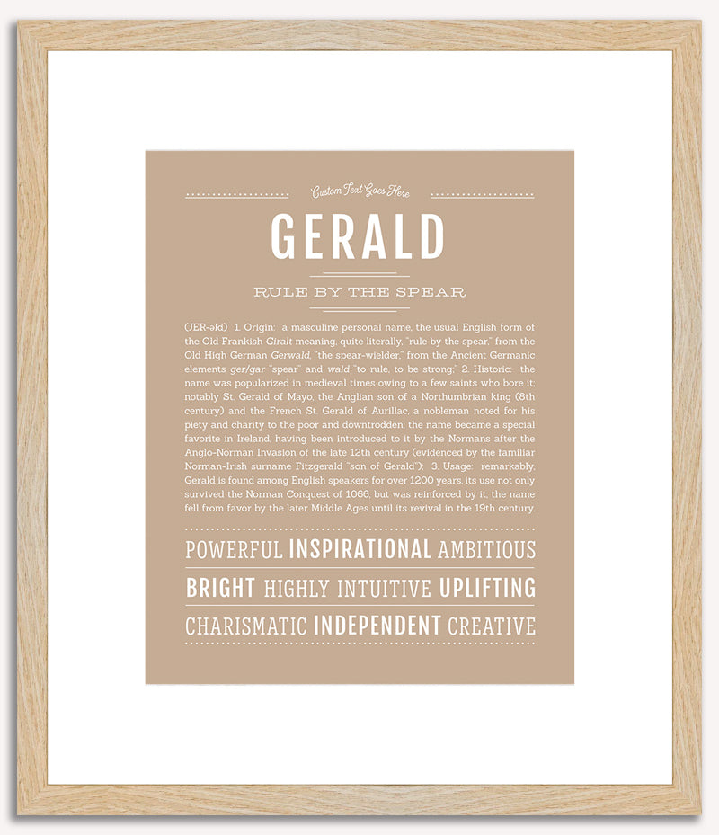 Gerald | Name Art Print