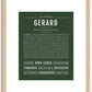 Gerard | Name Art Print