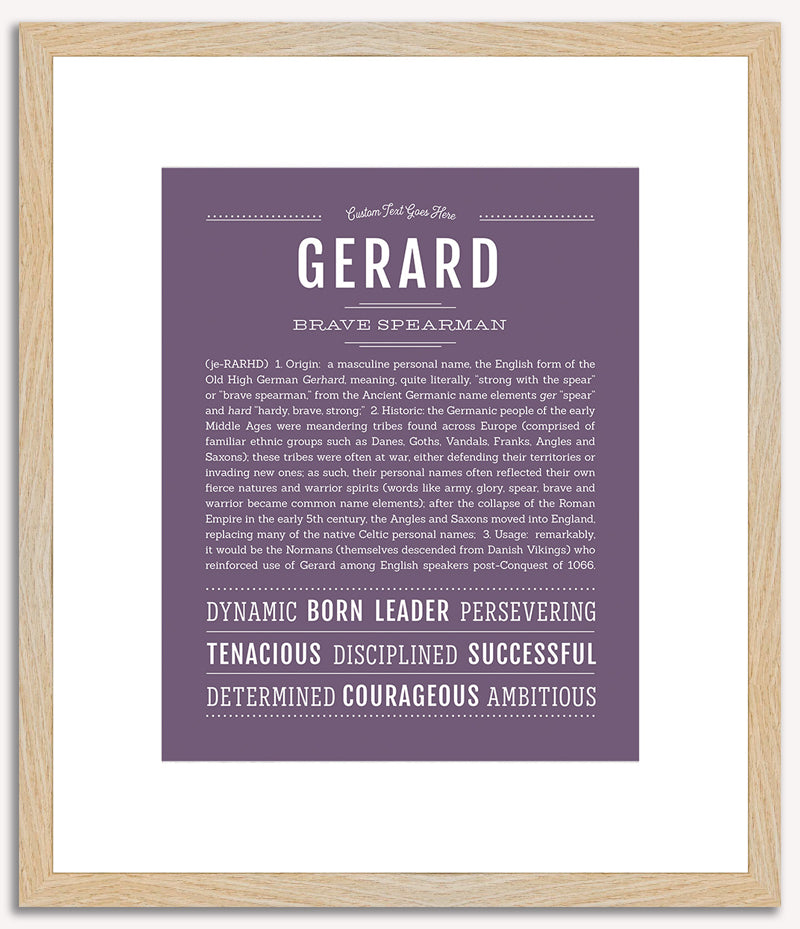 Gerard | Name Art Print