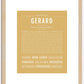 Gerard | Name Art Print