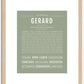 Gerard | Name Art Print