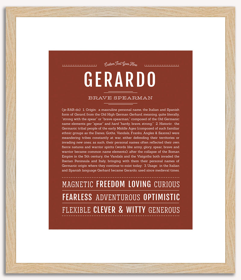 Gerardo | Name Art Print