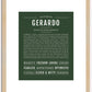 Gerardo | Name Art Print