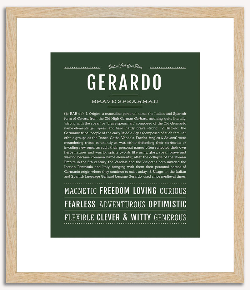 Gerardo | Name Art Print