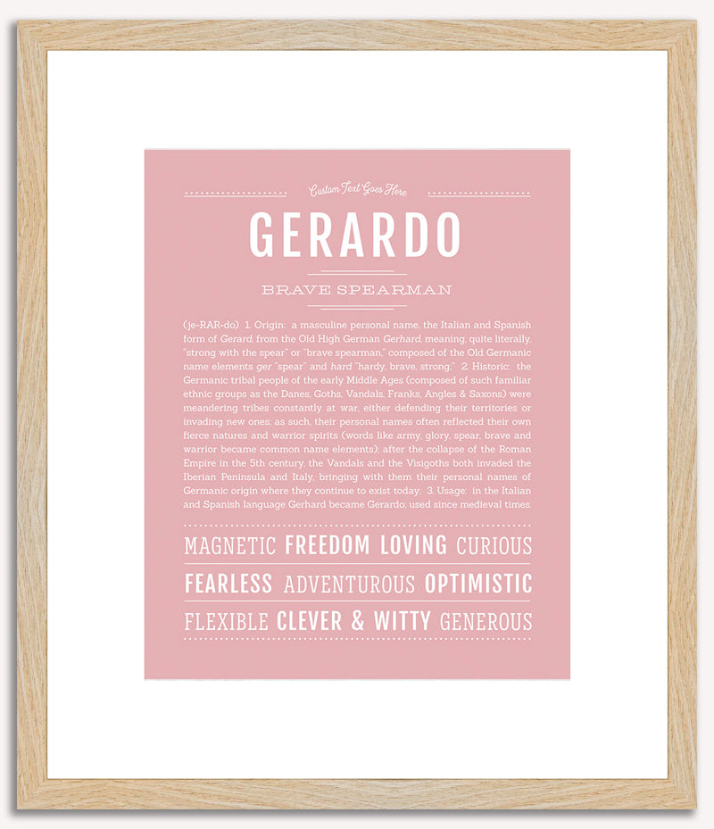 Gerardo | Name Art Print