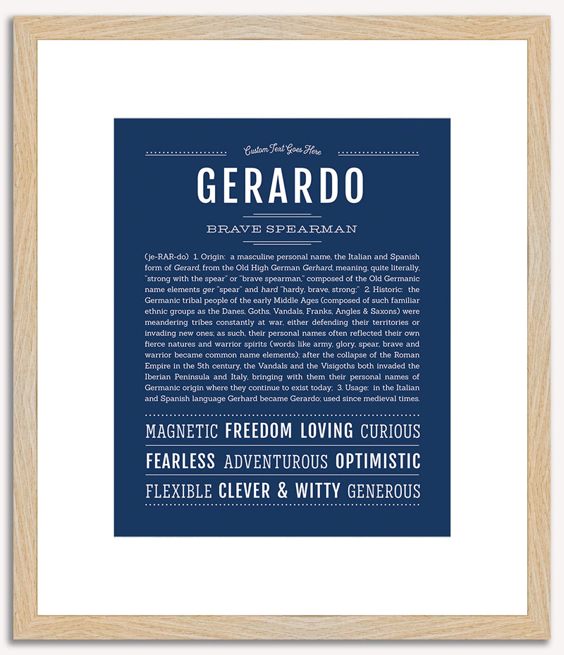 Gerardo | Name Art Print