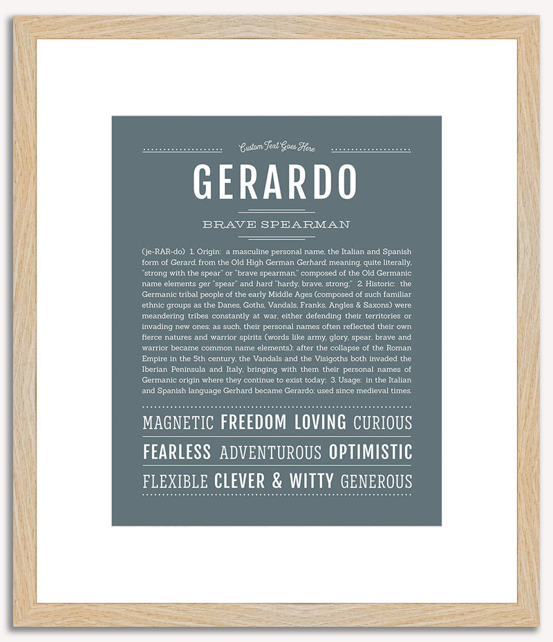 Gerardo | Name Art Print