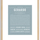 Gerardo | Name Art Print