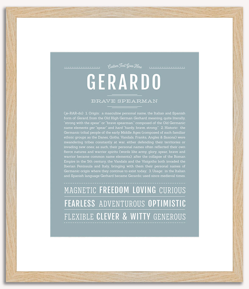 Gerardo | Name Art Print