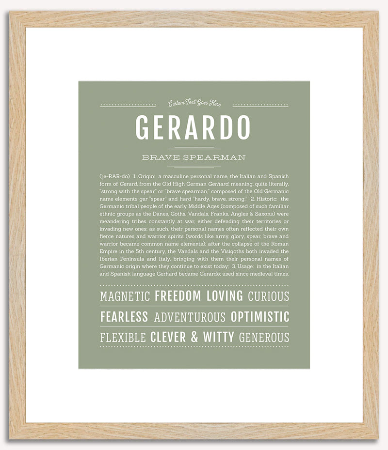 Gerardo | Name Art Print