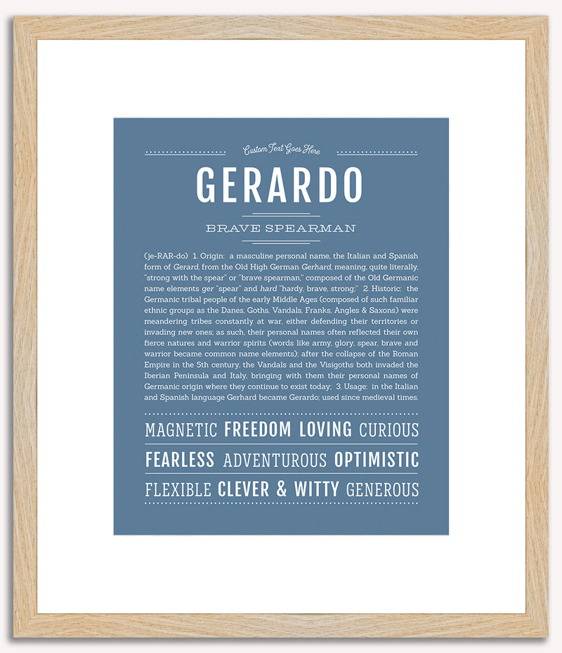 Gerardo | Name Art Print