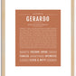 Gerardo | Name Art Print