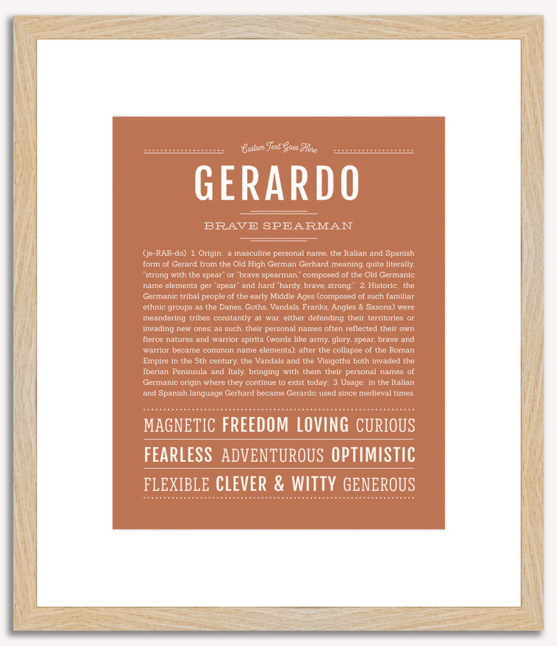 Gerardo | Name Art Print