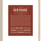 Gertrude | Name Art Print