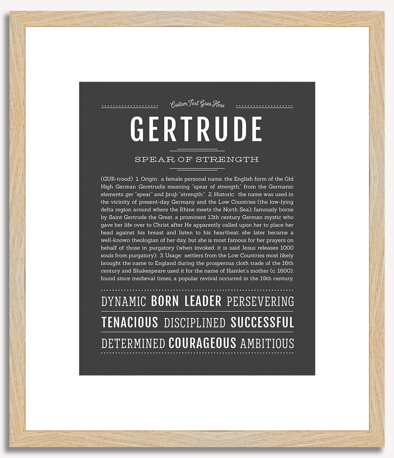 Gertrude | Name Art Print