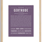 Gertrude | Name Art Print