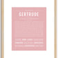 Gertrude | Name Art Print