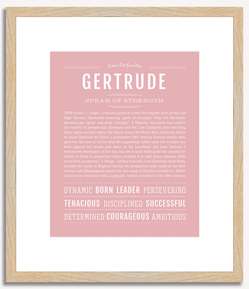 Gertrude | Name Art Print