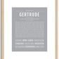 Gertrude | Name Art Print