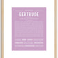 Gertrude | Name Art Print