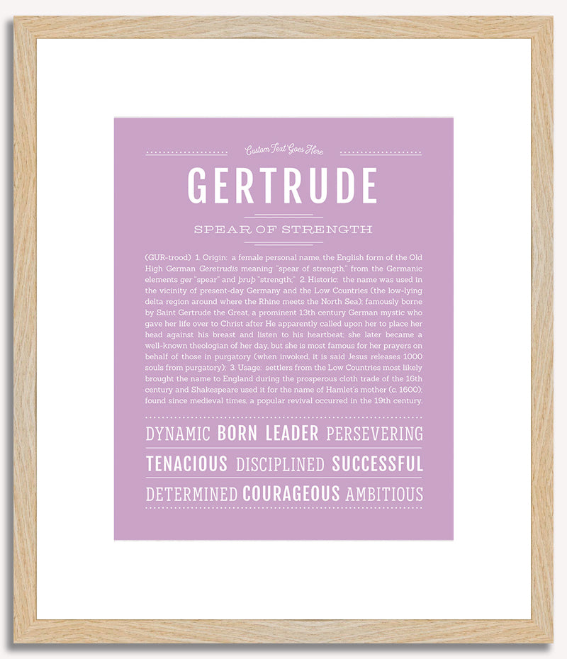 Gertrude | Name Art Print