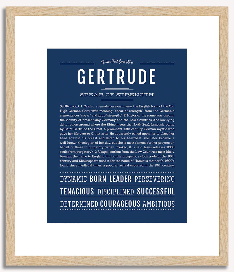 Gertrude | Name Art Print