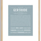 Gertrude | Name Art Print