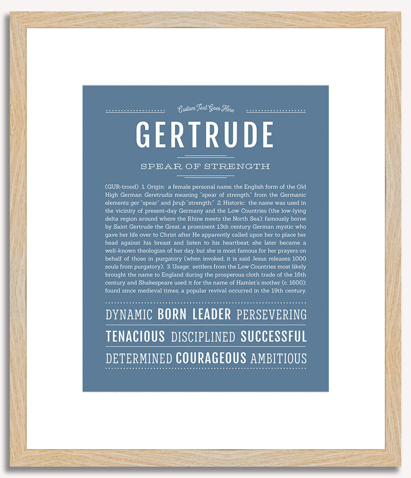 Gertrude | Name Art Print