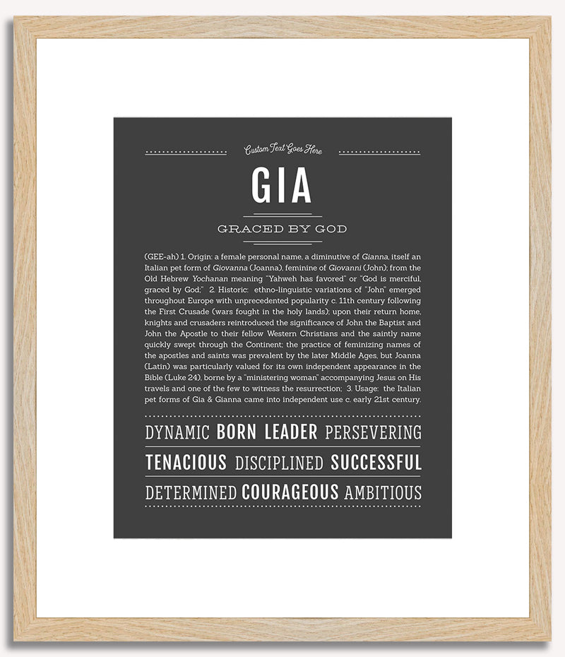 Gia | Name Art Print