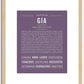 Gia | Name Art Print