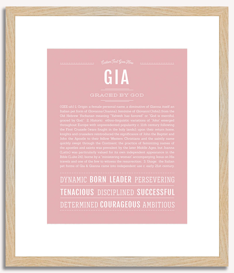 Gia | Name Art Print