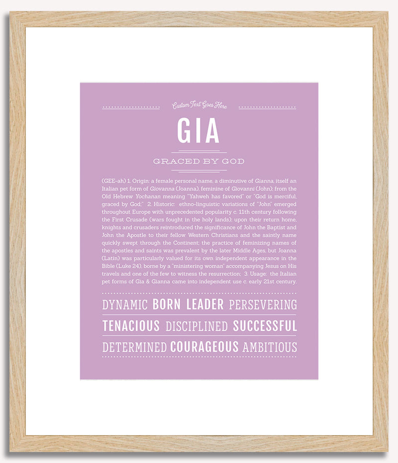 Gia | Name Art Print