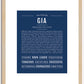 Gia | Name Art Print